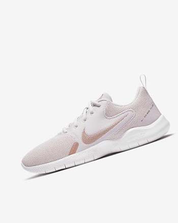 Nike Flex Experience Run 10 Morados Claro Blancos Metal Rojos Marrom | MX 5546